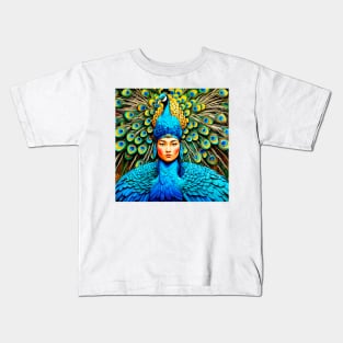 Oriental boy: the Peacock of celestial legends Kids T-Shirt